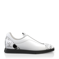 Flache Sneakers mit quadratischer Spitze für Damen 18556