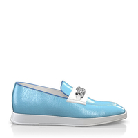 Flache Sneakers mit quadratischer Spitze für Damen 18625