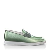 Flache Sneakers mit quadratischer Spitze für Damen 18634