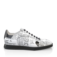 Flache Sneakers mit quadratischer Spitze für Herren 16881