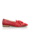 Flache Sommer-Slip-Ons Sofia Rot