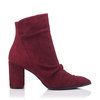 Heels Ankle Boots Viviana Veloursleder - Burgund