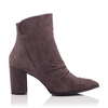 Heels Ankle Boots Viviana Veloursleder - Khaki