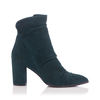 Heels Ankle Boots Viviana Veloursleder – Dunkelgrün
