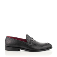 Horsebit-Loafer für Herren Giovanni Schwarz