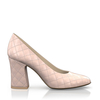 Klassische Block Heel Schuhe 10865