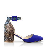 Klassische Block Heel Schuhe 16070