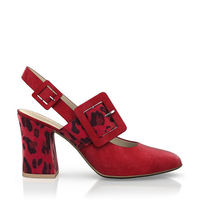 Klassische Block Heel Schuhe 16452