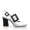 Klassische Block Heel Schuhe 16473