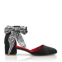 Klassische Block Heel Schuhe 16635
