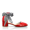 Klassische Block Heel Schuhe 16770