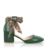 Klassische Block Heel Schuhe 16779