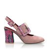 Klassische Block Heel Schuhe 19666