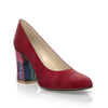 Klassische Block Heel Schuhe 28622