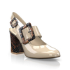 Klassische Block Heel Schuhe 30237