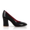 Klassische Block Heel Schuhe 6389