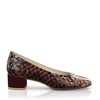 Klassische Block Heel Schuhe 6398