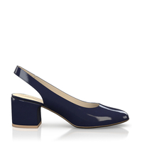 Klassische Block Heel Schuhe 6404