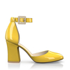 Klassische Block Heel Schuhe 6407