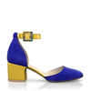 Klassische Block Heel Schuhe 6408