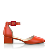 Klassische Block Heel Schuhe 6412