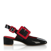 Klassische Block Heel Schuhe 6414