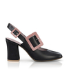 Klassische Block Heel Schuhe 6417