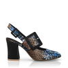 Klassische Block Heel Schuhe 6418