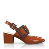 Klassische Block Heel Schuhe 6420