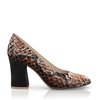 Klassische Block Heel Schuhe 6586