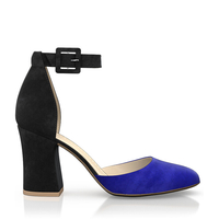 Klassische Block Heel Schuhe 6589