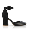 Klassische Block Heel Schuhe 6590
