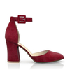 Klassische Block Heel Schuhe 6593