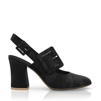 Klassische Block Heel Schuhe 6598