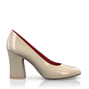 Klassische Block Heel Schuhe 6674