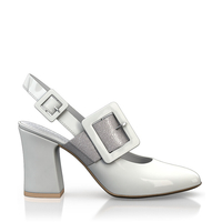 Klassische Block Heel Schuhe 6679