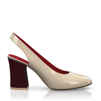 Klassische Block Heel Schuhe 6680