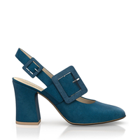 Klassische Block Heel Schuhe 6800