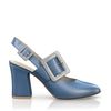 Klassische Block Heel Schuhe 6802