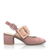 Klassische Block Heel Schuhe 6811