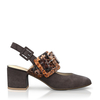 Klassische Block Heel Schuhe 6813