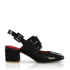 Klassische Block Heel Schuhe 6815