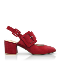Klassische Block Heel Schuhe 6816