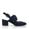 Klassische Block Heel Schuhe 6817