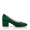Klassische Block Heel Schuhe 7358
