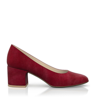 Klassische Block Heel Schuhe 7359