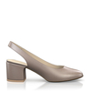 Klassische Block Heel Schuhe 8647