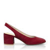 Klassische Block Heel Schuhe 8648