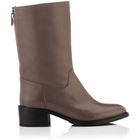 Klassische Stiefeletten Irene Knautschlackleder - Khaki