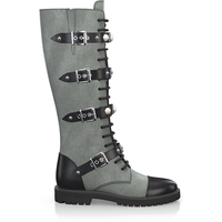 Knee High Schnürstiefel 3358